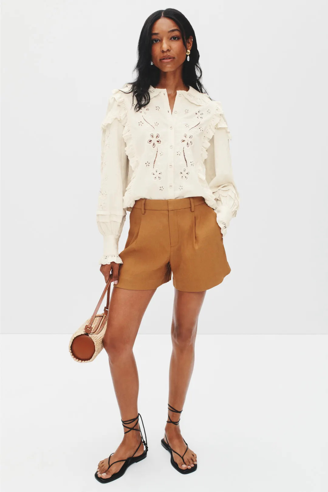 Adelie Canvas Embroidered Top | Rent the Runway