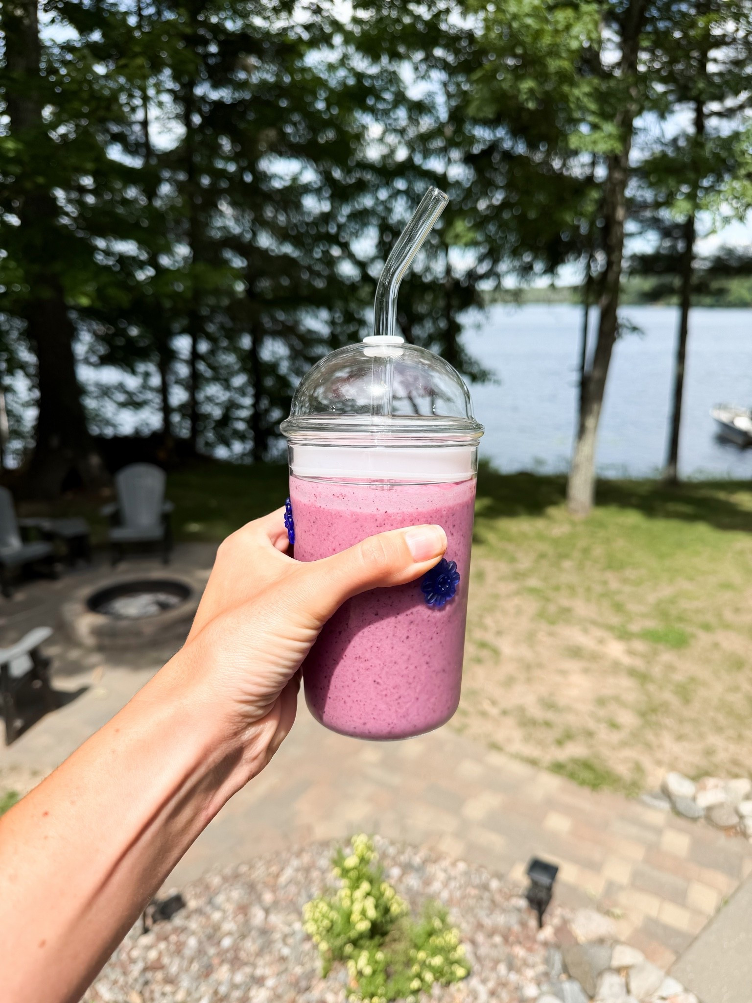 This glass tumbler makes me happy!