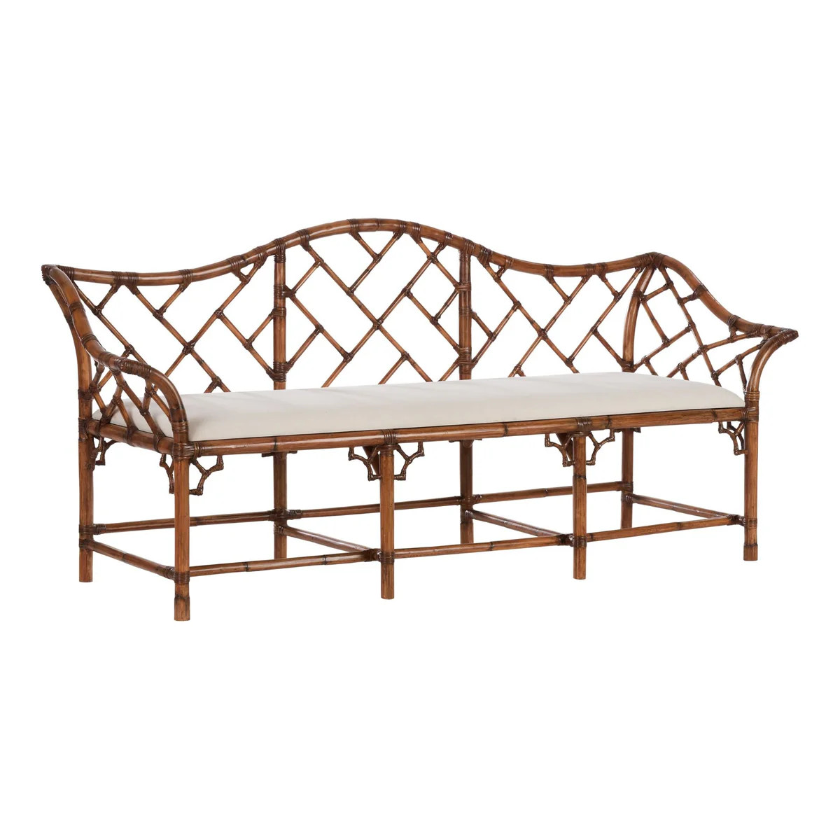 Chippendale Bamboo Settee | The Well Appointed House, LLC