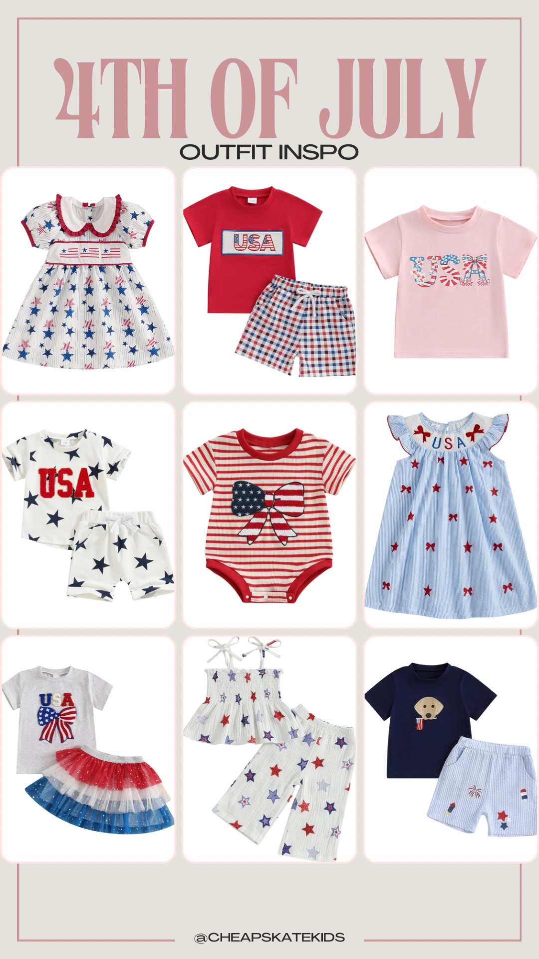 4th of July outfit inspo for kids! 🇺🇸

#LTKKids #LTKFamily #LTKSeasonal