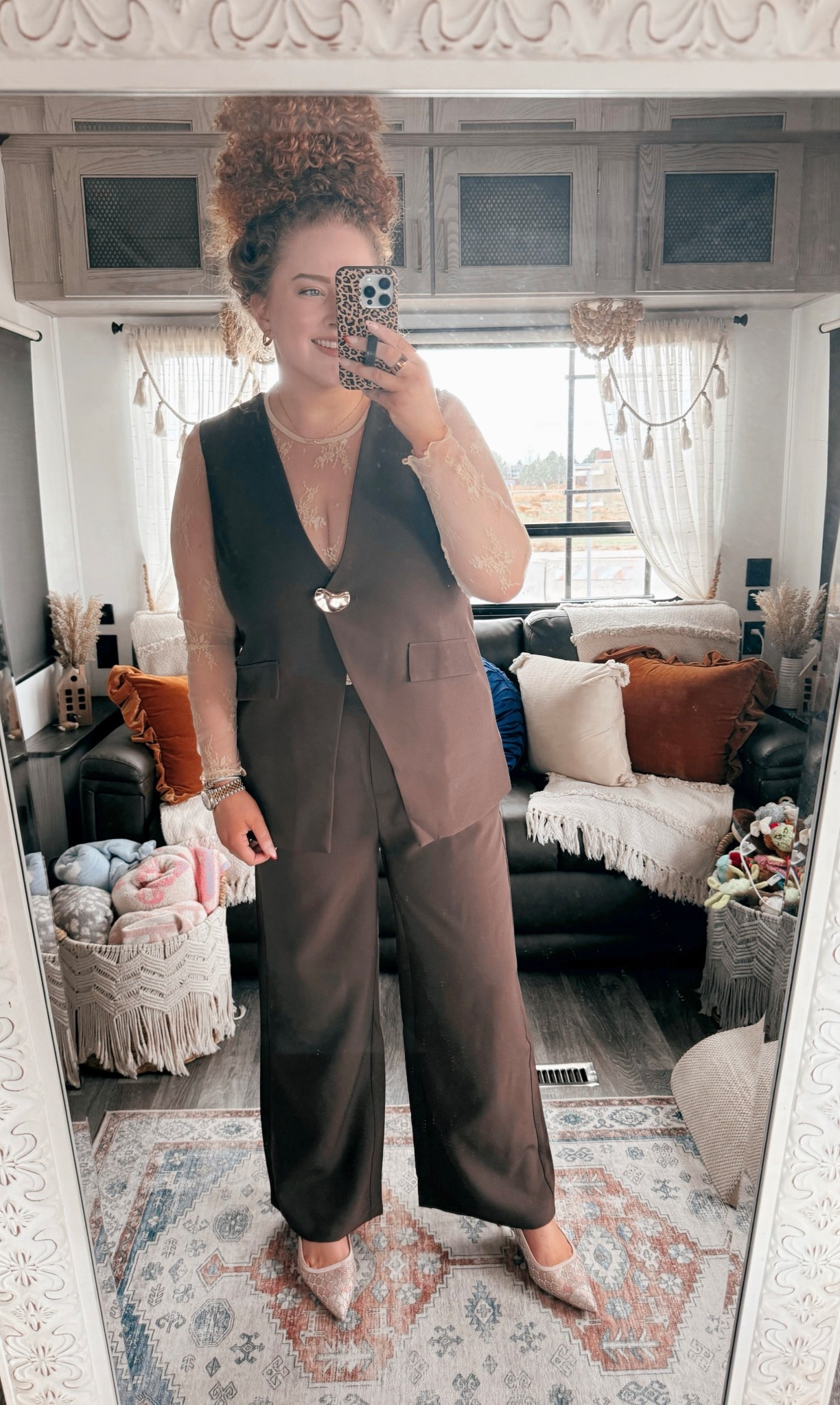 A softer take on tailoring for spring 🤎 Love mixing structured pieces with something feminine underneath 🥰 It makes the whole look feel elevated but still easy to wear. this set has been one of my favorites for dressing up without feeling overdressed. 🤎 brown blazer set | sleeveless blazer outfit | tailored spring outfit | neutral spring outfit | beige lace top outfit | feminine layering outfit | chic spring outfit | elevated everyday style | spring work outfit | business casual outfit | neutral outfit aesthetic | classy outfit ideas | minimal chic outfit | spring layering look | slingback heels outfit | dressy spring outfit | soft tailoring trend | capsule wardrobe spring | modern feminine style | polished casual outfit | amazon fashion finds | amazon blazer set | amazon workwear | amazon outfit ideas | spring outfit inspiration | neutral outfit ideas | elegant spring style | effortless chic outfit | spring date night outfit | elevated basics outfit

#LTKSaleAlert #LTKMidsize #LTKootd