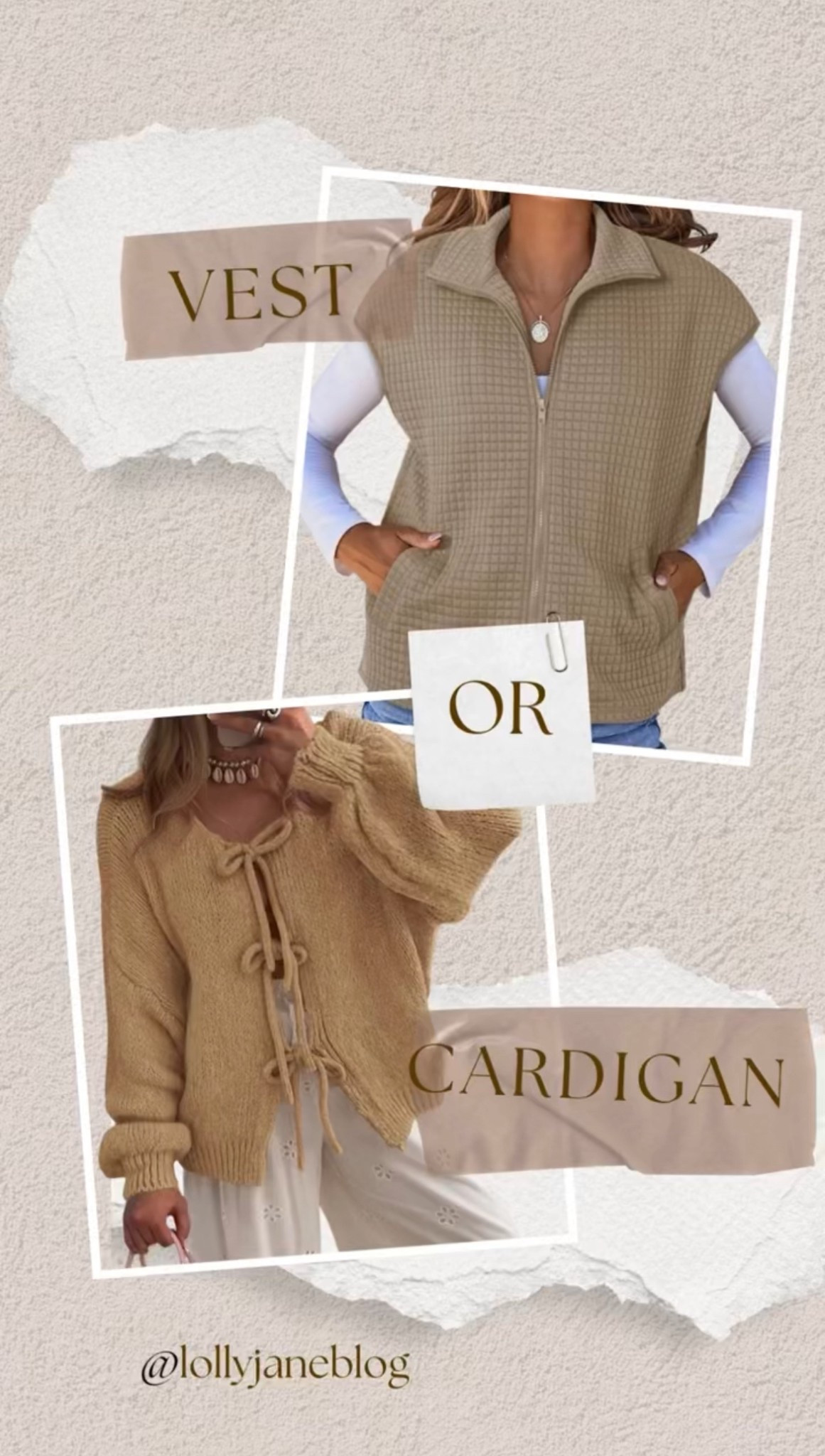 I’ve been noticing so many cozy trends popping up this season, and I’m so curious — are we leaning more toward cardigans or vests for fall? 🍂 I love both for layering and adding texture, but I’d love to hear what you’re reaching for most this year. Let me know what you’re styling — I always get the best inspiration from you all! ✨

#LTKHoliday #LTKStyleTip #LTKGiftGuide