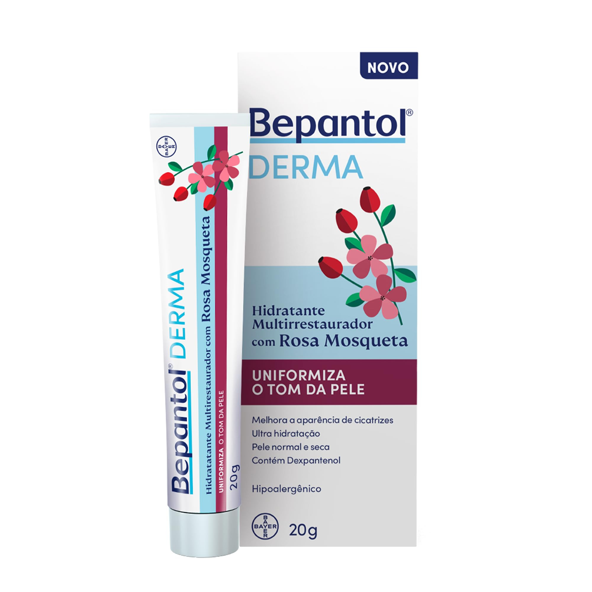 Bepantol Derma Rosa Mosqueta, Pele Normal a Seca, Hidratante Multirrestaurador Hipoalergênico, 2... | Amazon (BR)