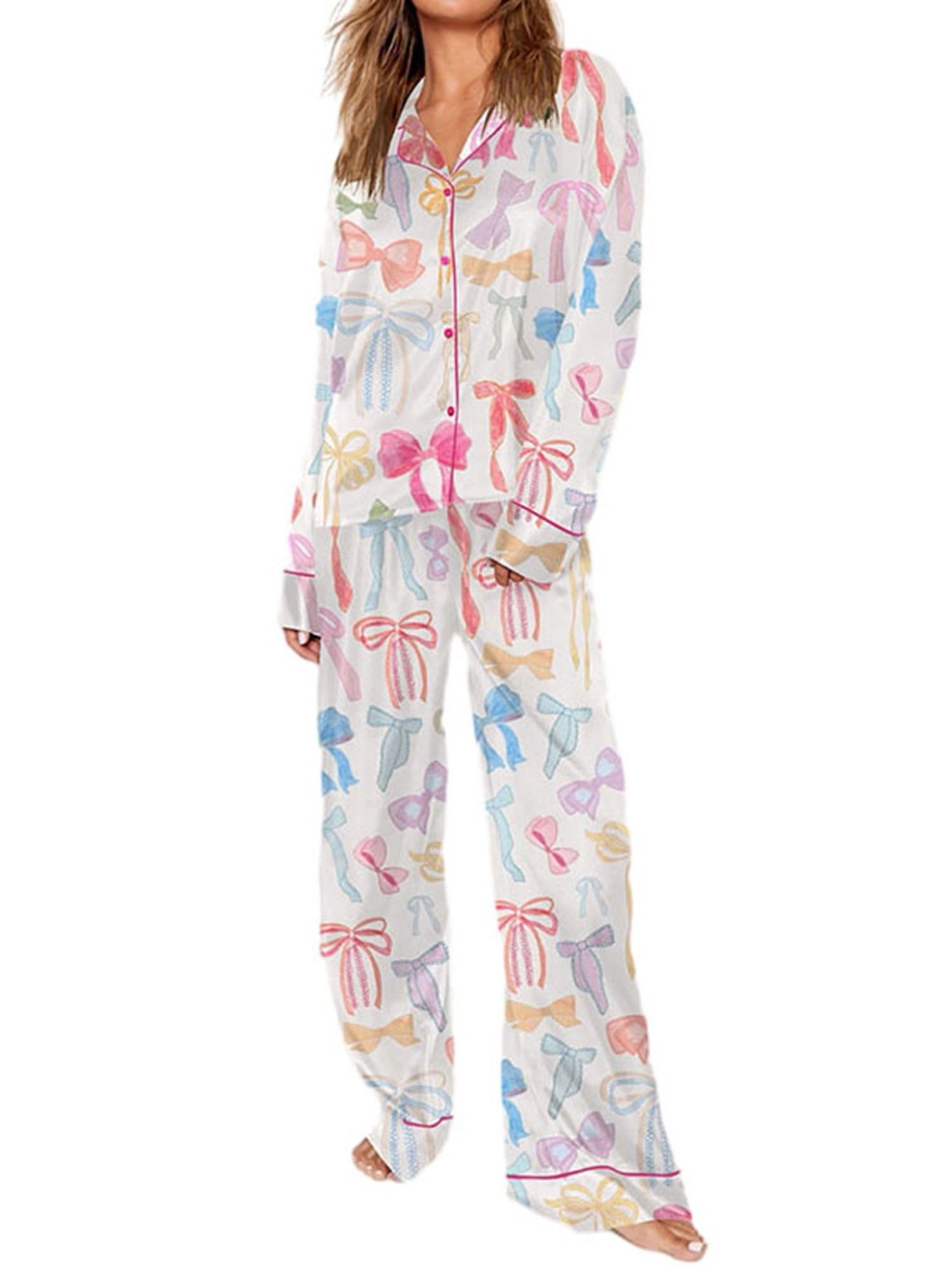 Bows PJ Set for Women #ltkpjset #pjset #pajamas

#LTKHome #LTKFindsUnder50
