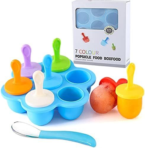 Silicone Popsicle Molds, Ice Pop Molds, Storage Container for Homemade Food, Kids Ice Cream DIY P... | Amazon (US)