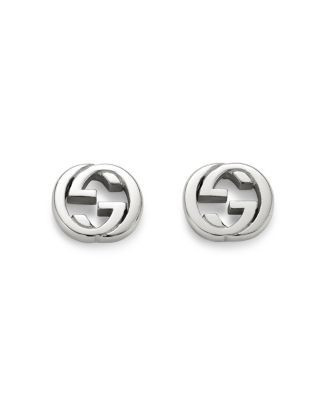 Sterling Silver Interlocking Stud Earrings | Bloomingdale's (US)