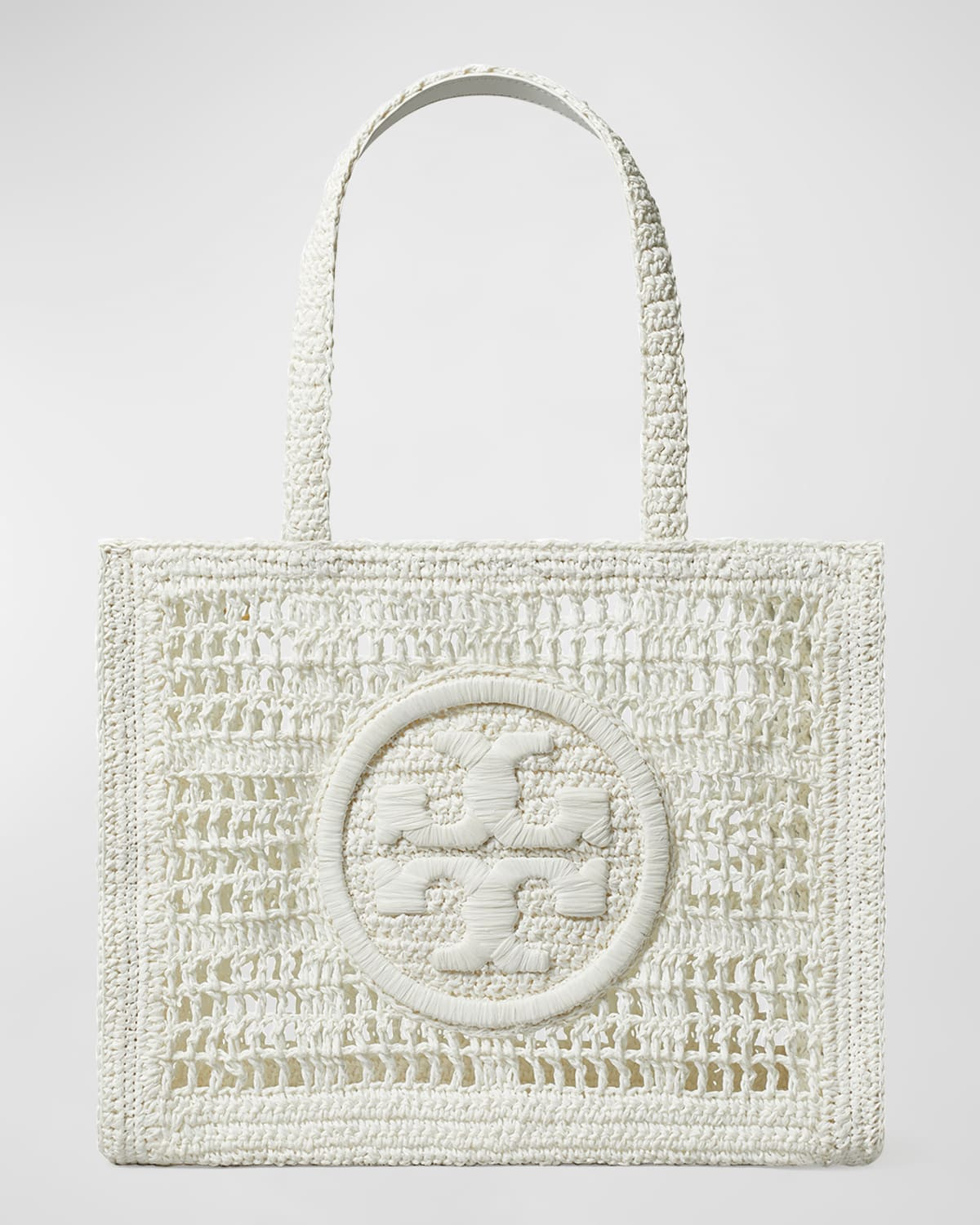 Ella Small Crochet Straw Tote Bag | Neiman Marcus