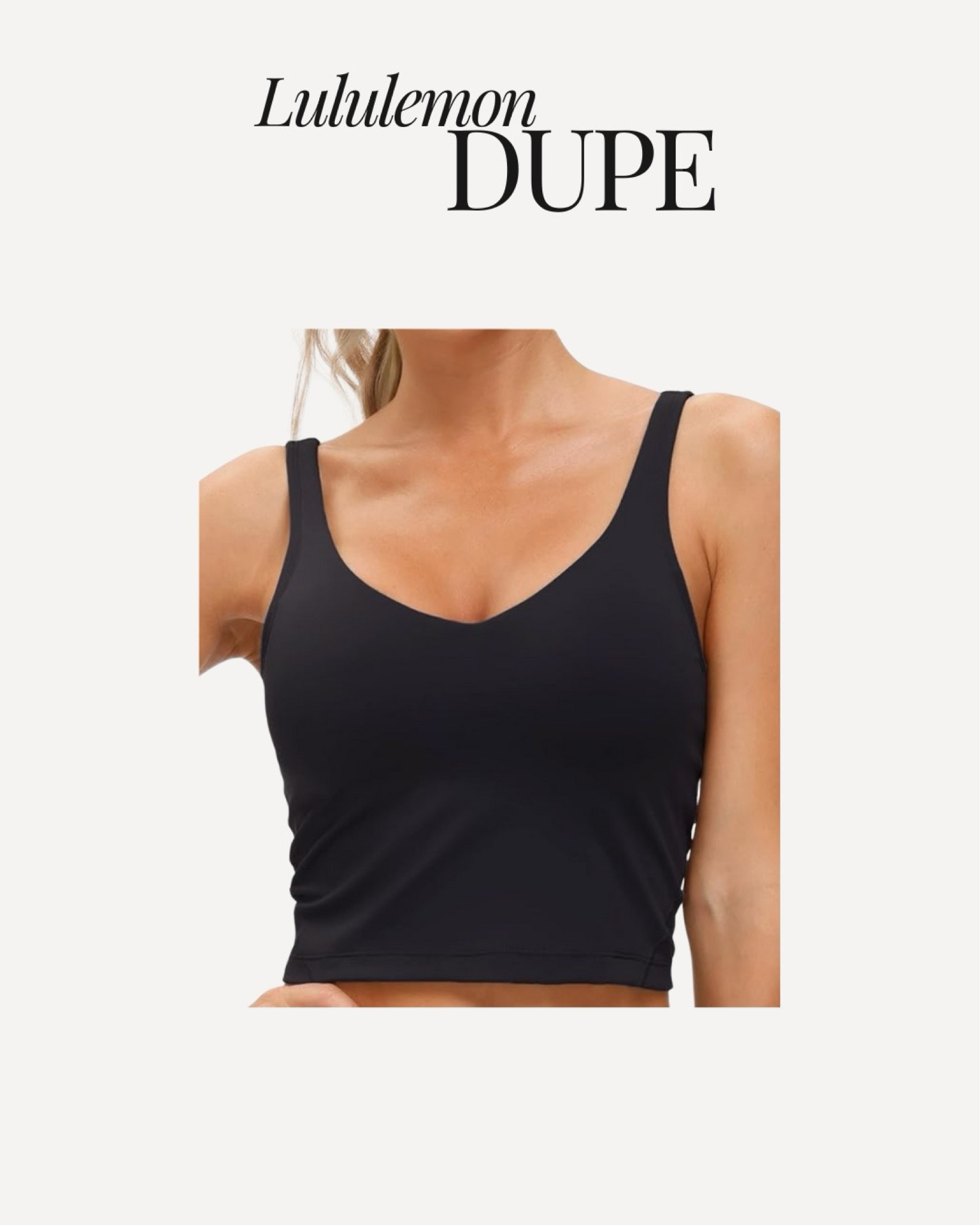 These are literal dupes for the Lululemon align tank 
Size: M

#lululemon 

#LTKSeasonal #LTKActive #LTKFindsUnder100