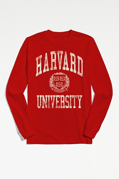 Harvard University Logo Long Sleeve Tee | Urban Outfitters (US and RoW)