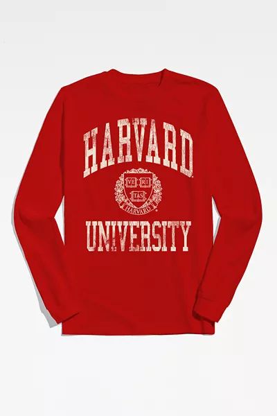 Harvard University Logo Long Sleeve Tee | Urban Outfitters (US and RoW)