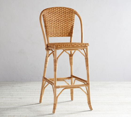 Parisian Woven Bar & Counter Stool | Pottery Barn (US)