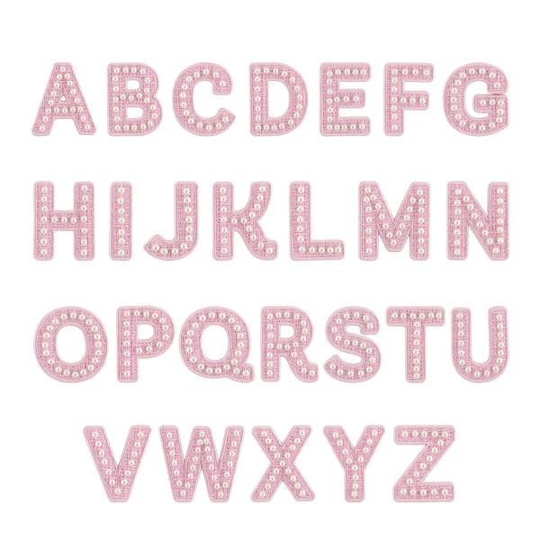 Pink Pearl Letter Patch | Stoney Clover Lane