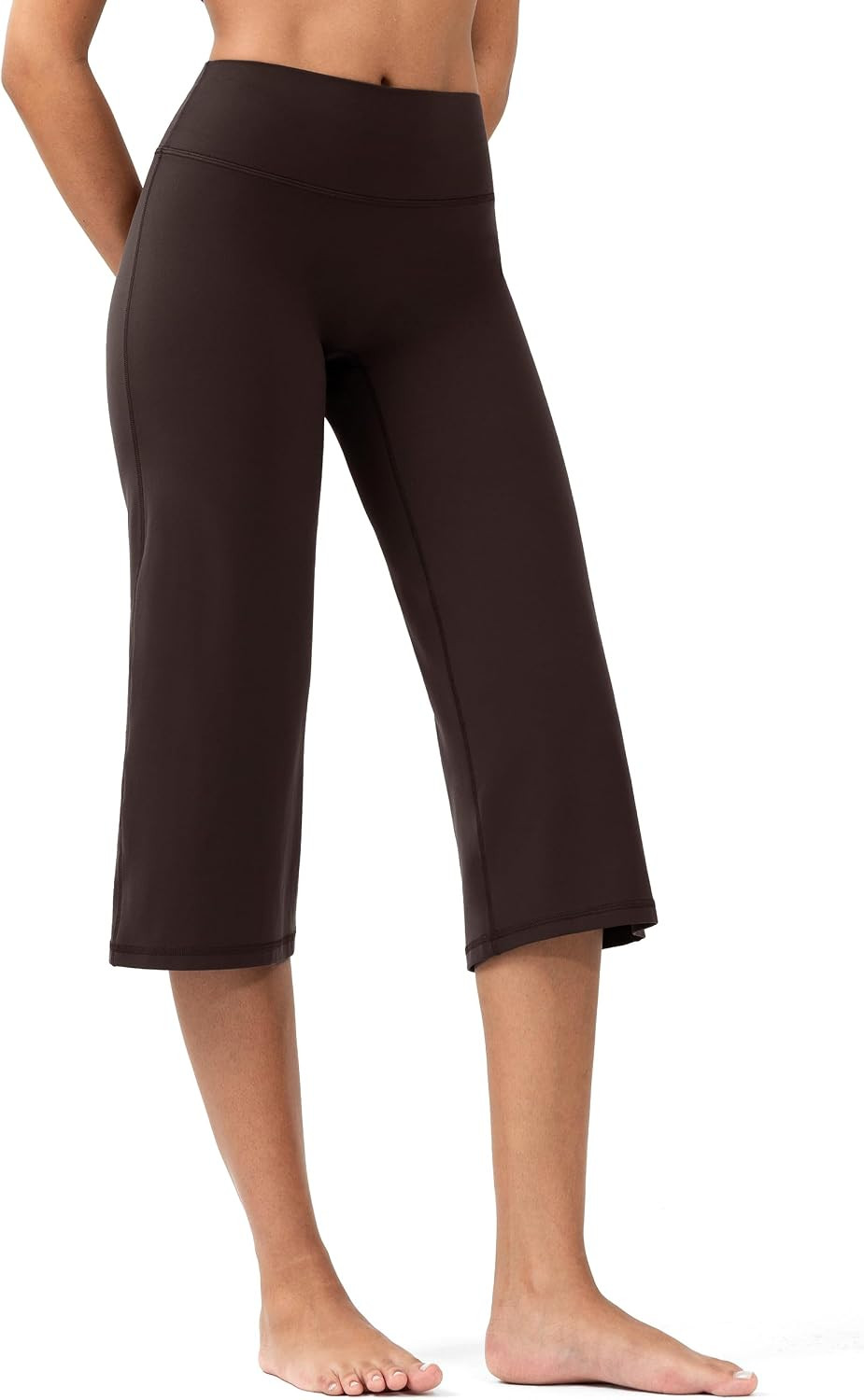 Colorfulkoala Dreamlux No Front Seam Wide Leg Cropped Pants 21" Inseam | Amazon (US)