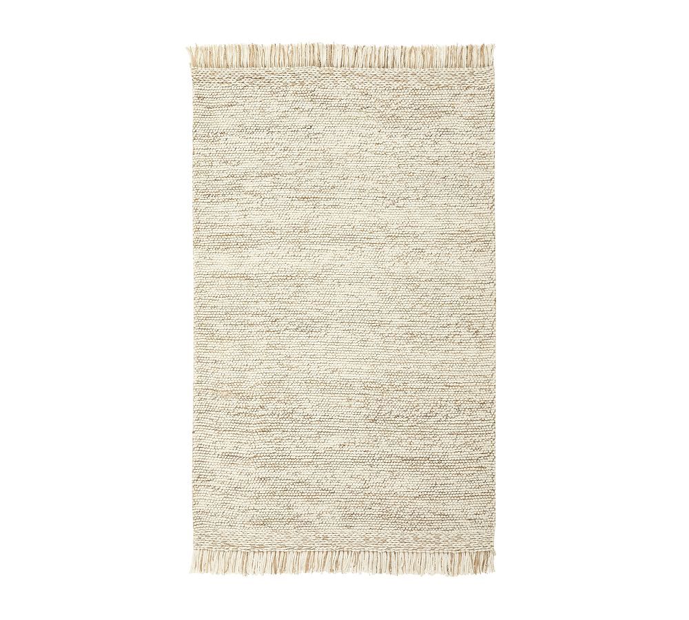 Jordie Handwoven Textured Easy Care Rug | Pottery Barn (US)