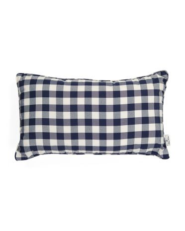 14x24 Indoor Outdoor Gingham Pillow | TJ Maxx