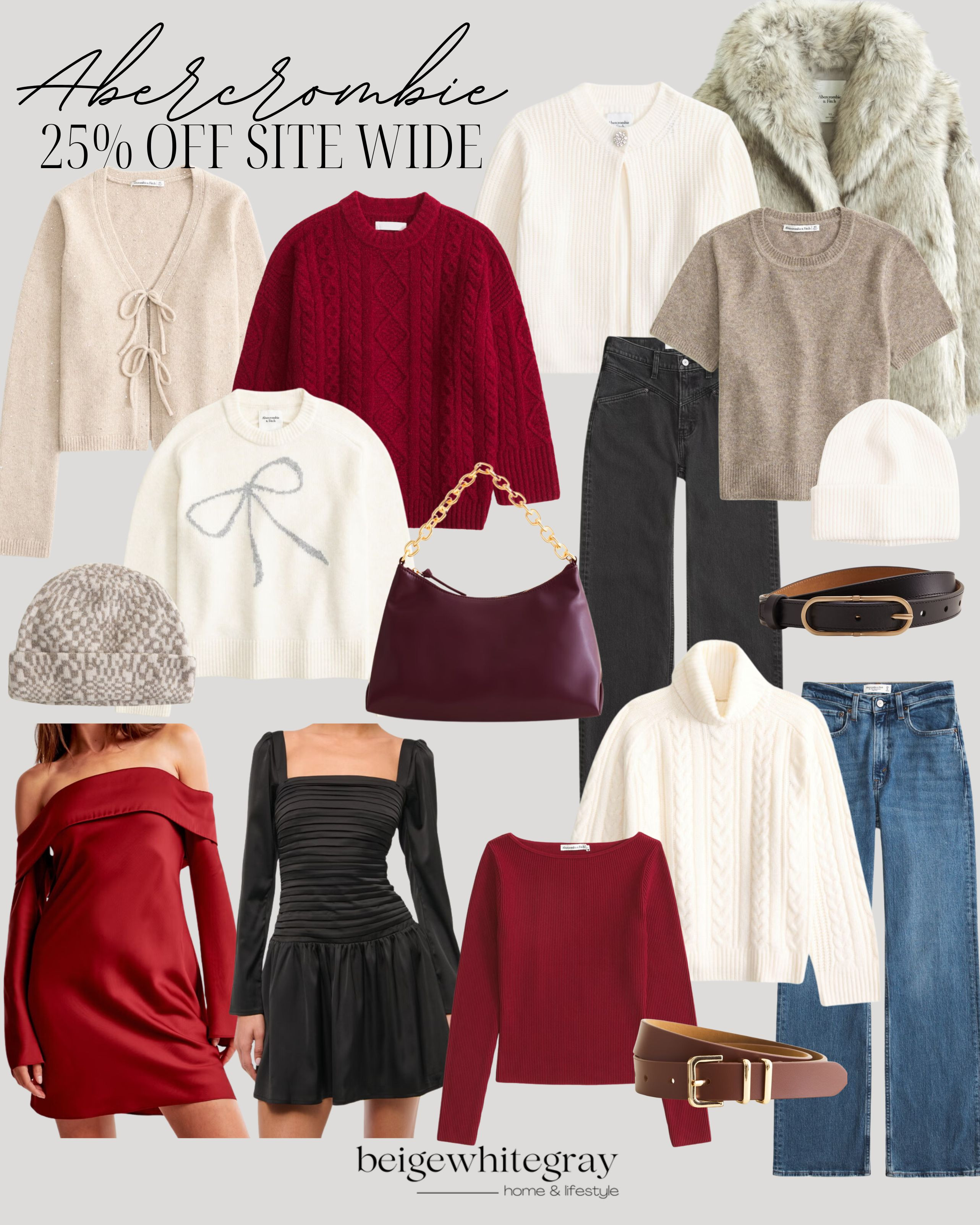 25% Off Site Wide at Abercrombie!
Abercrombie Black Friday Sale / Abercrombie Holiday Sale / Cozy Winter Outfits / Neutral Wardrobe / Layered Looks / Sweater Weather Styles / Winter Denim / Winter Sweaters / Chunky Knit Sweaters / Fairisle Sweaters / Knit Pullovers / Turtleneck Tops / Wool Blend Coats / High-Waisted Jeans / Faux Leather Leggings / Oversized Sweaters / Cashmere Pullovers / Cozy Cardigans / Midi Skirts & Sweaters / Winter Coats / Winter Jackets / Puffer Jackets / Winter Dresses / Thermal Tops / Cable Knit Sweaters / Knit Dresses / Warm Scarves / Beanie Hats / Statement Coats / Winter Boots / Fleece Lined Leggings / Chic Winter Layers / Cold-Weather Accessories / Snow Day Looks / Cozy Winter Boots / Waterproof Boots / Snow Boots / Winter Booties / Riding Boots / Heeled Boots / Winter Hats / Suede Accessories / Winter Scarves / Knit Scarves /  

 

#LTKCyberWeek #LTKHoliday #LTKSaleAlert