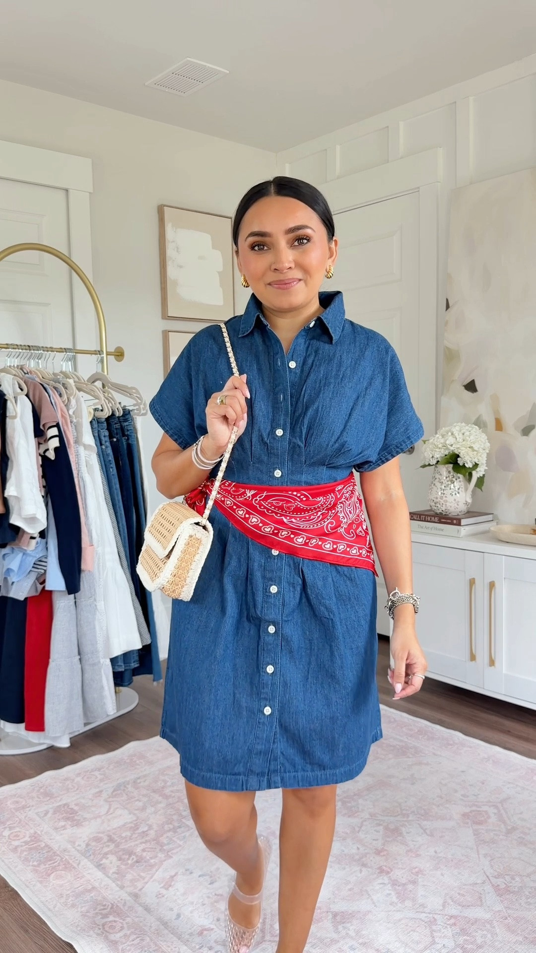 Denim chambray dress size xs petite TTS
Jelly shoes size 5 TTS



Summer outfits
Vacation outfits
Vacation outfits beach

#LTKootd #LTKPetite #LTKSaleAlert