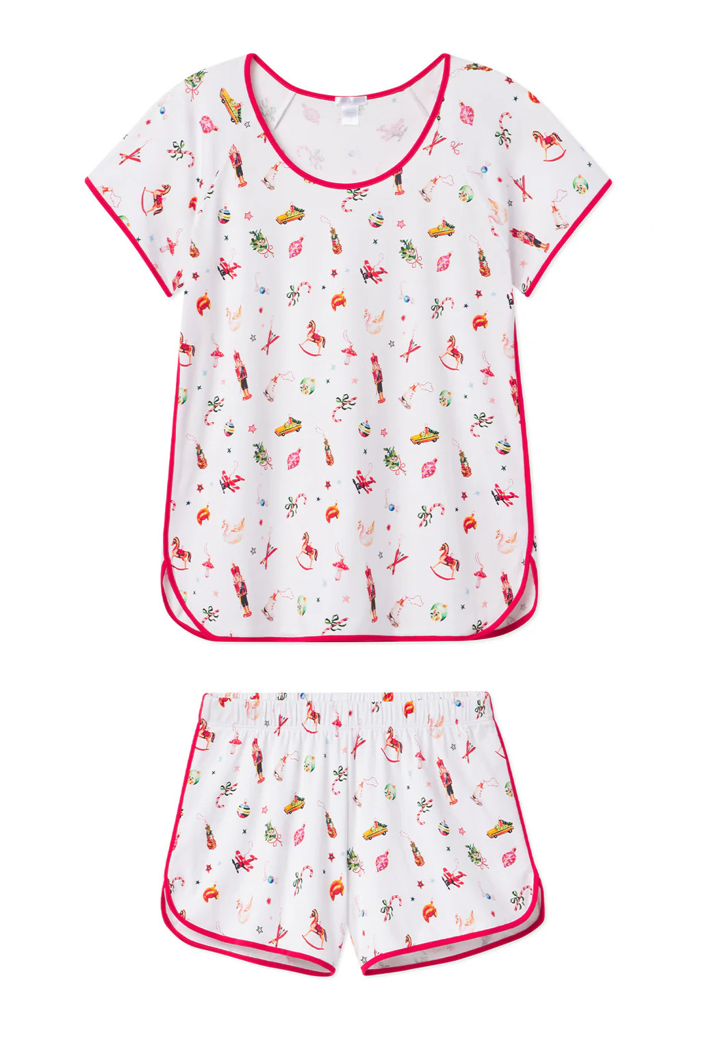 Pima Shorts Set in Ornaments | Lake Pajamas