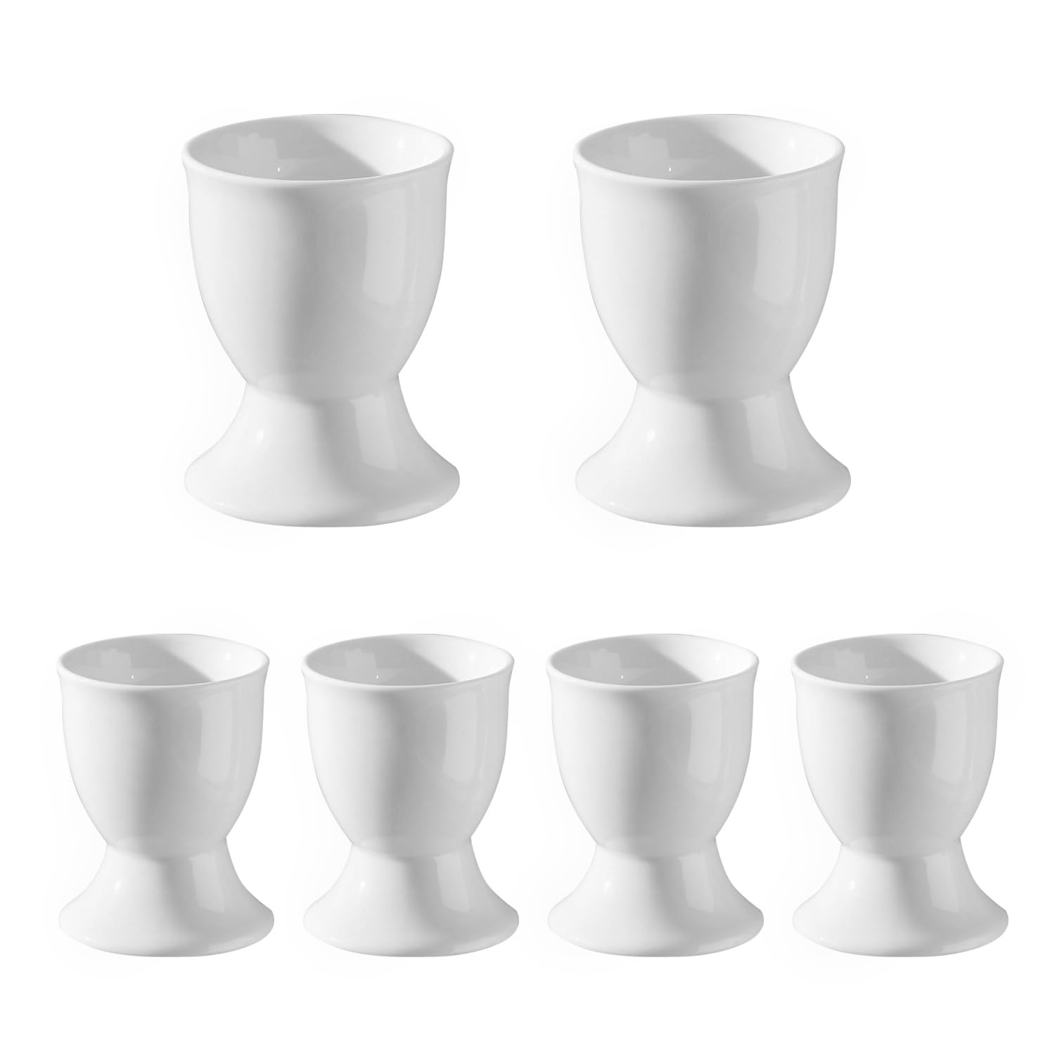 6pcs Ceramic Egg Cups, Porcelain Egg Stand Holders, for Party Table Decoration Home Breakfast Coo... | Amazon (US)