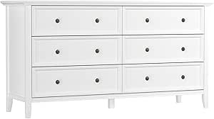 IKENO 6 𝑫𝒓𝒂𝒘𝒆𝒓𝒔 𝑾𝒉𝒊𝒕𝒆 𝑫𝒓𝒆𝒔𝒔𝒆𝒓, White 6 D... | Amazon (US)