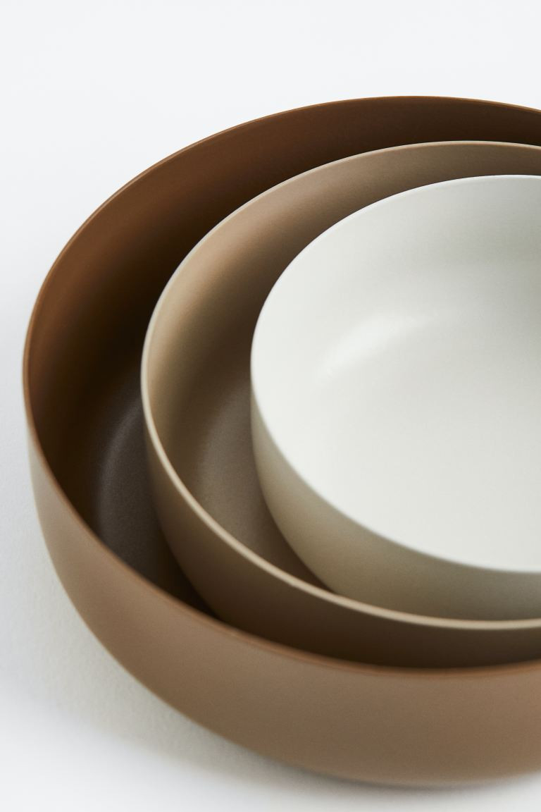 3-pack Metal Bowls | H&M (US + CA)