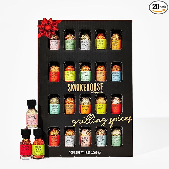 Smokehouse by Thoughtfully Ultimate Grilling Spice Set, Grill Seasoning Gift Set Flavors Include ... | Amazon (US)