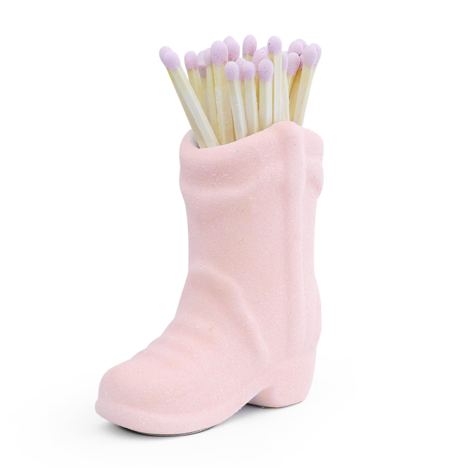 Cowboy Boot Match Holder With Striker - Coastal Home Ceramic Cowgirl Boot Decor Aesthetic Small C... | Amazon (US)