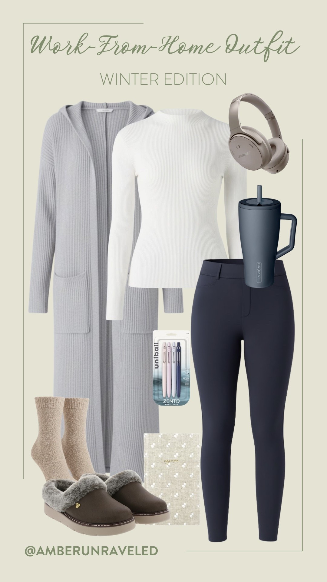 Look put-together for that one required Zoom meeting, while staying 100% warm and snuggly! Grab your giant mug and crush that to-do list while staying chic wearing this outfit!

WFH outfit, remote style, cozy cardigan, winter look, lounge wear, comfy clogs, tech gadgets, minimalist style, 12 days of LTK, best buy, halara

#LTKFindsUnder100 #LTKSeasonal #LTKU