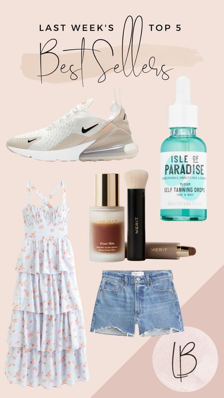 Abercrombie maxi dress, mom shorts, tanning drops, Nike air 270, merit beauty set

#LTKsalealert #LTKSeasonal #LTKSpringSale