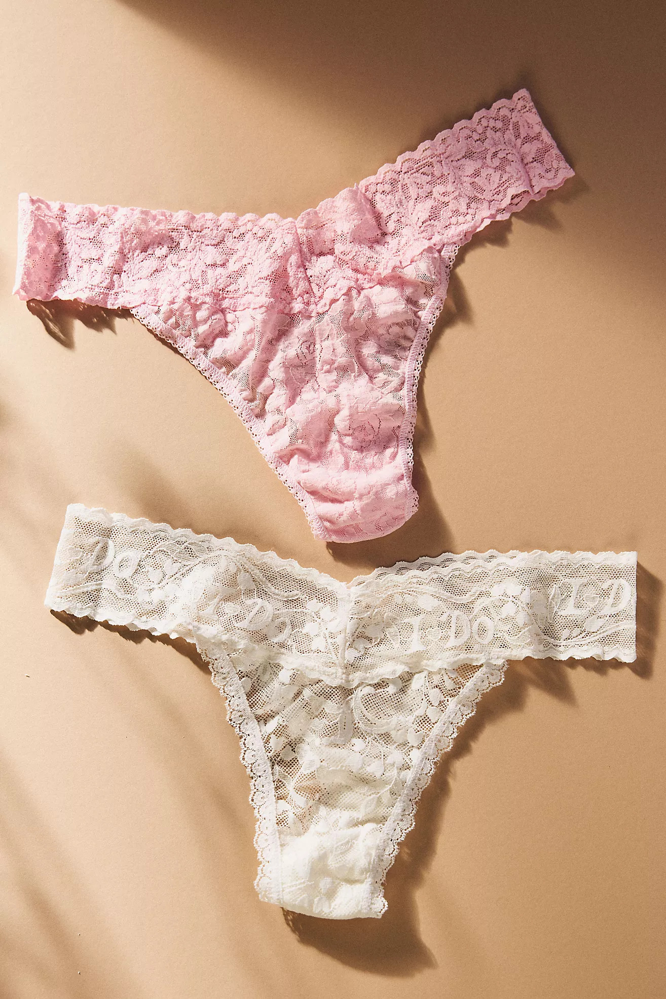 Hanky Panky I Do Shimmer Original Rise Thongs, Set of 2 | Anthropologie (US)