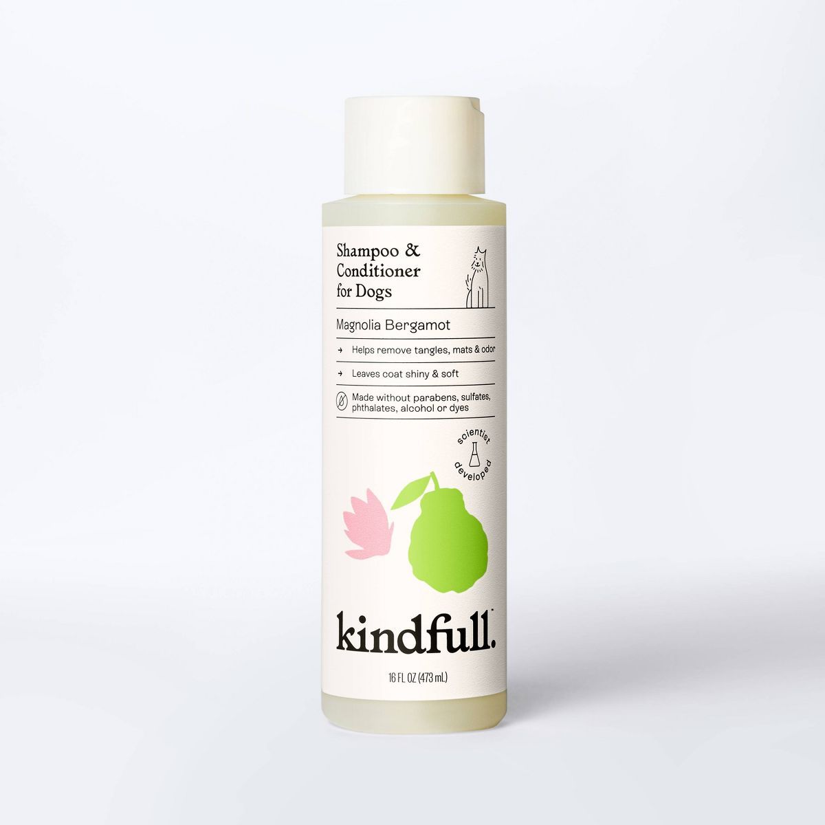 Magnolia Bergamot Dog Shampoo & Conditioner - 16fl oz - Kindfull™ | Target