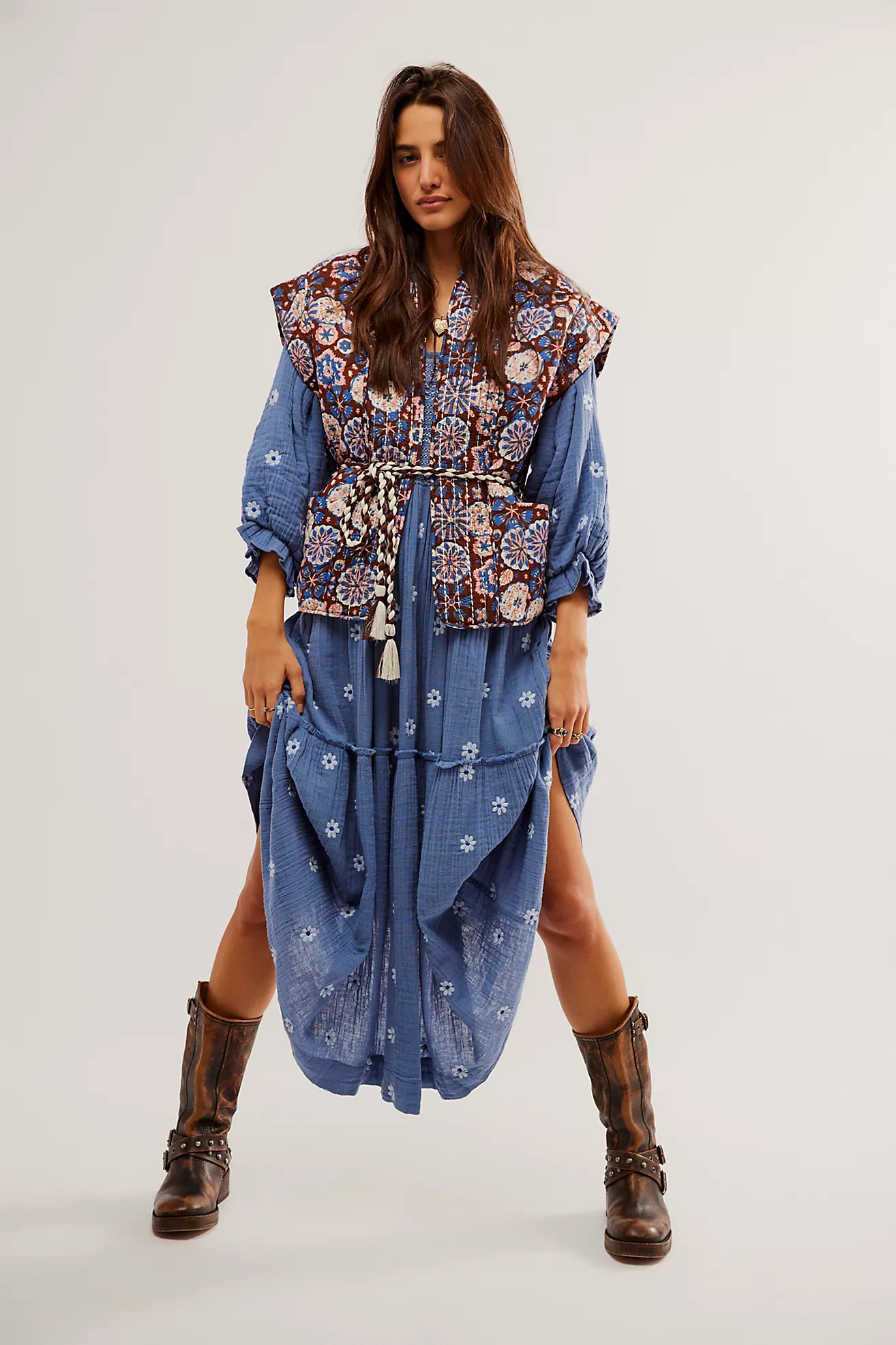 Dahlia Embroidered Maxi Dress | Free People (Global - UK&FR Excluded)