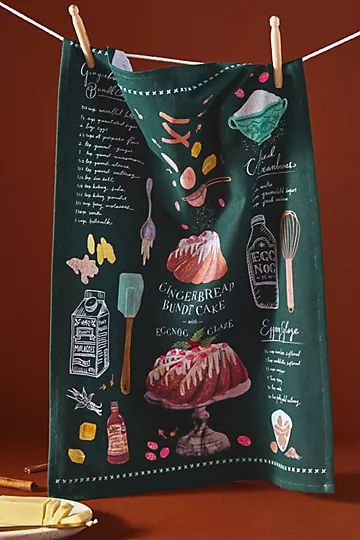 Holiday Baking Dish Towel | Anthropologie (US)