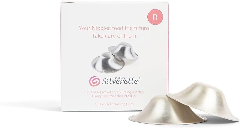 SILVERETTE The Original Silver Nursing Cups, Silverettes Metal Nipple Covers for Breastfeeding, Nurs | Amazon (US)