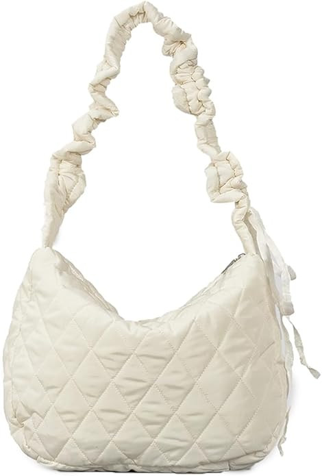 Rejolly Puffer Quilted Shoulder Bag for Women Puffy Bubble Tote Bag Lightweight Nylon Handbag Pad... | Amazon (US)