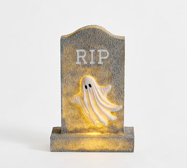 Lit Haunted Tombstone | Pottery Barn (US)