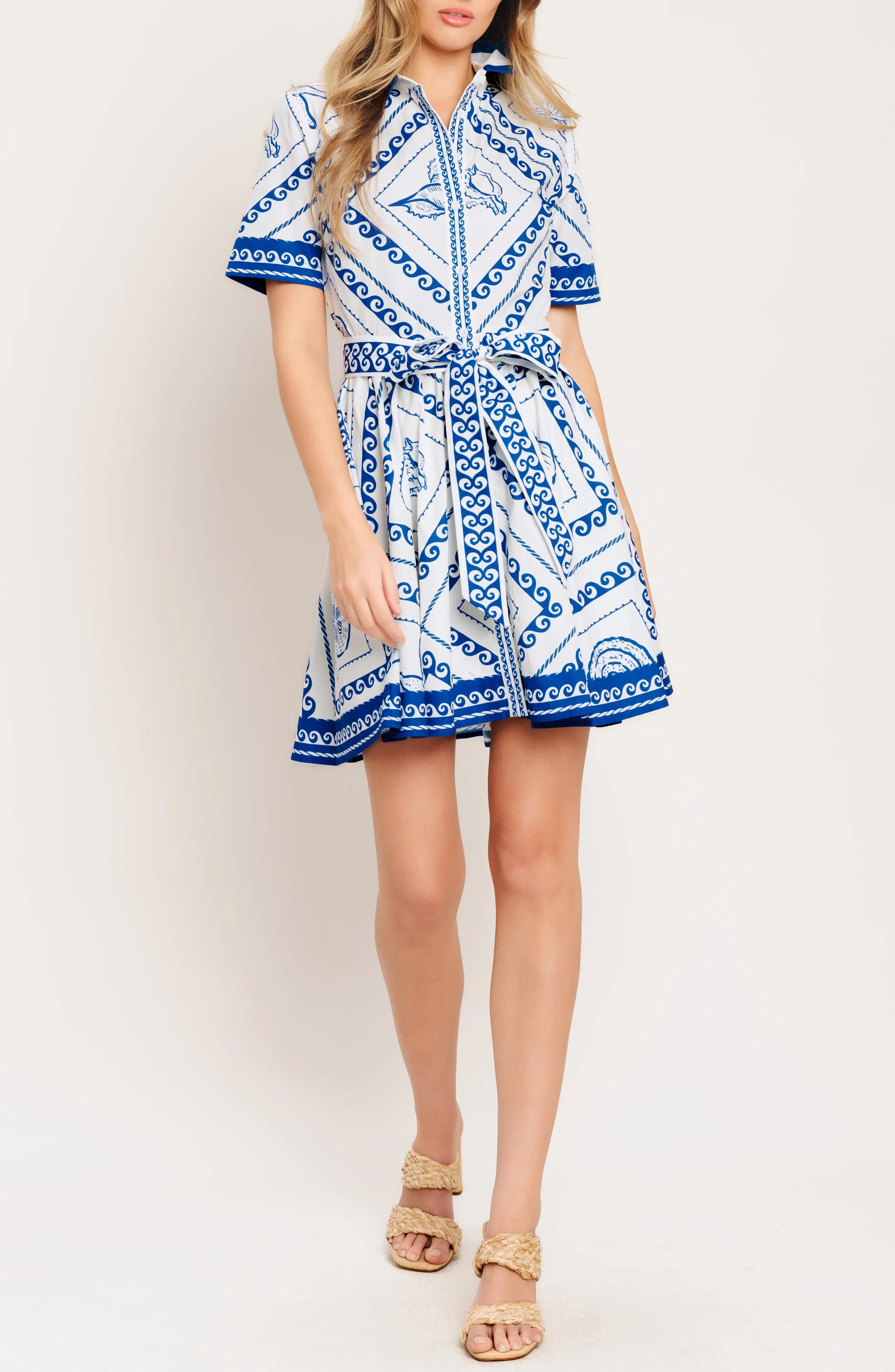 Printd Belted Shirtdress (Women) | Nordstromrack | Nordstrom Rack