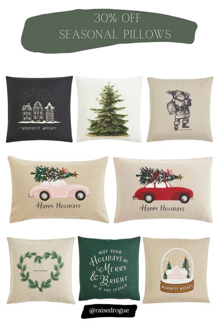 Holiday decor, Christmas pillows, and other home decor 30% off! 

#LTKCyberWeek #LTKsalealert #LTKhome