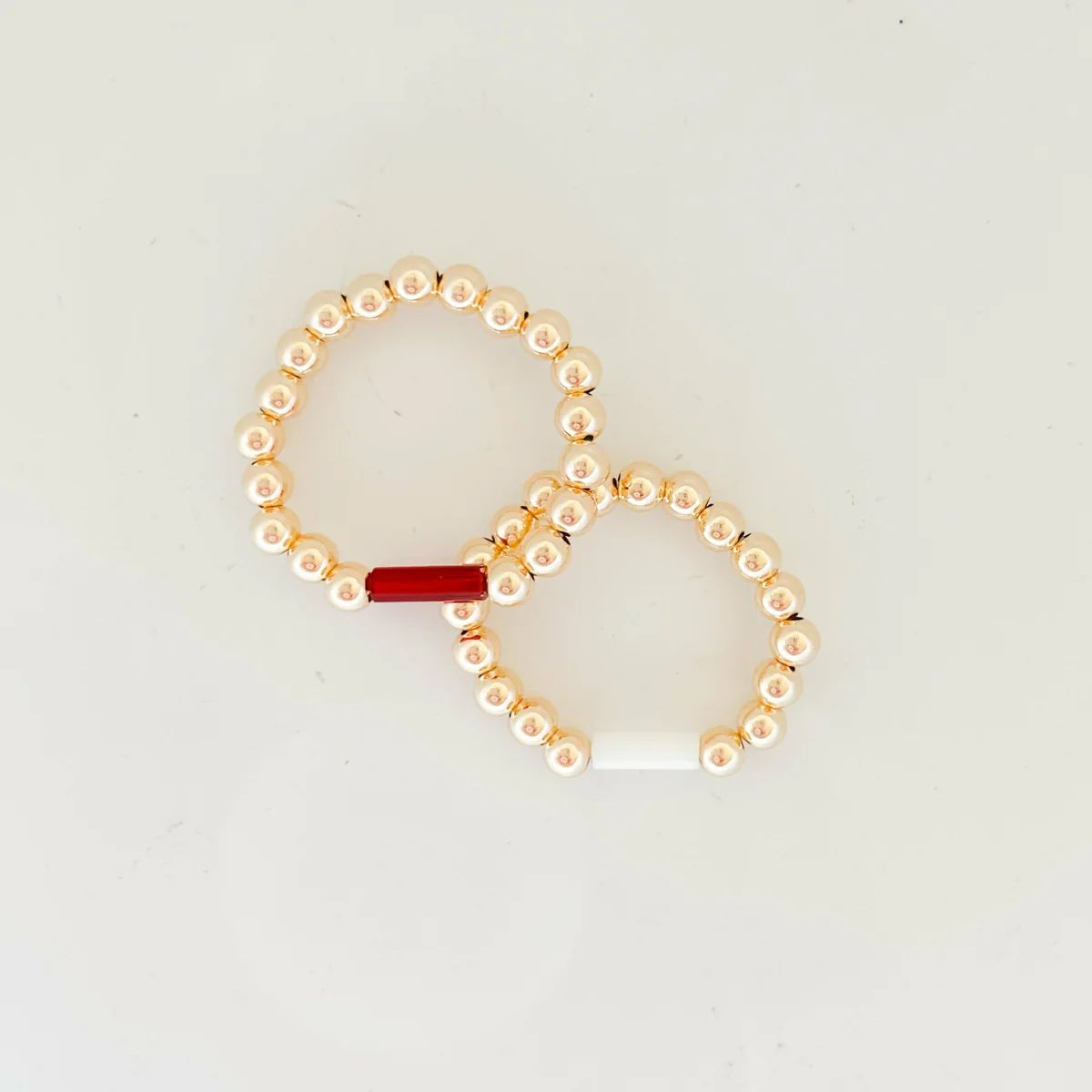 Mallory Color Block Ring Set | Beaded Blondes