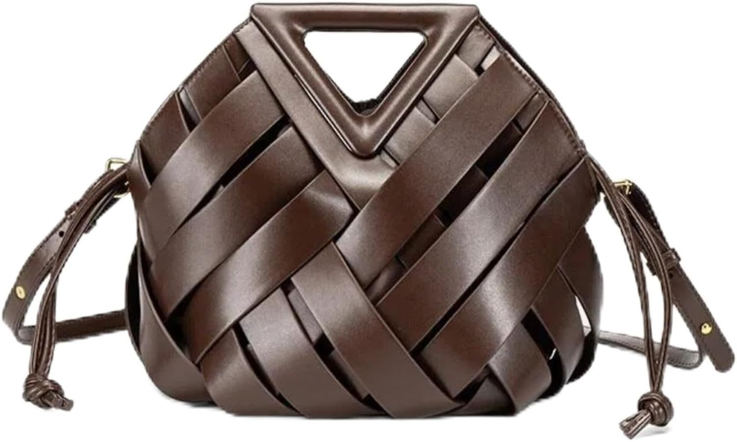Woven Bucket Hobo Bag for Women, Top Handle Crossbody Shoulder Clutch Purse | Amazon (US)