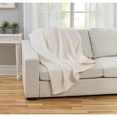 BrylaneHome Waffle Blanket - King, Ivory | Target