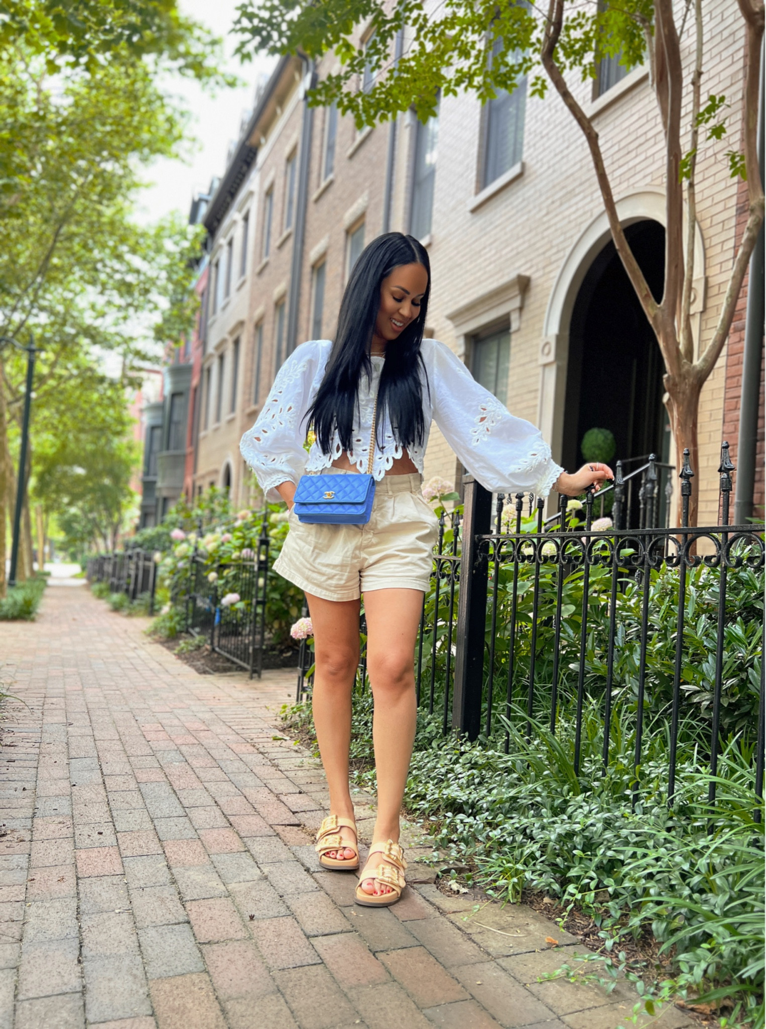 All my favorite white tops for summer in one place! Size small in the one I’m wearing-it is pretty cropped. 