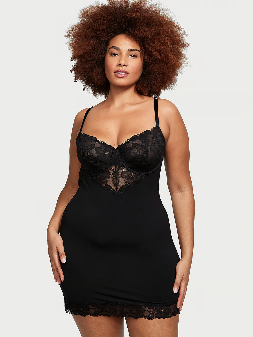 Modal & Lace Cupped Mini Slip Dress | Victoria's Secret (US / CA )