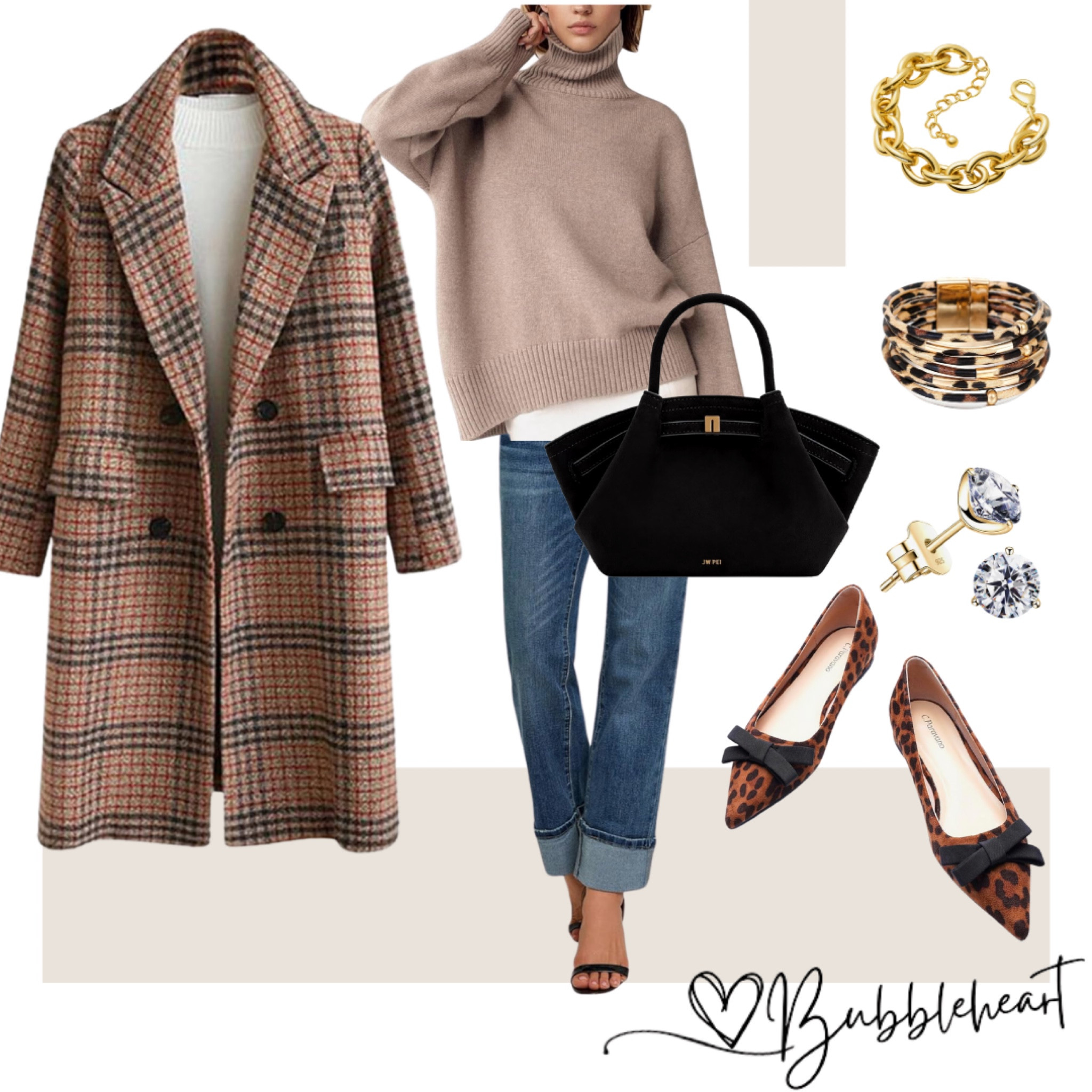 This coat is a staple of mine! As well as the shoes! A touch of leopard print completes every outfit! #leopardshoes #plaidcoat #tansweater #cuffedjeans

#LTKOver40
