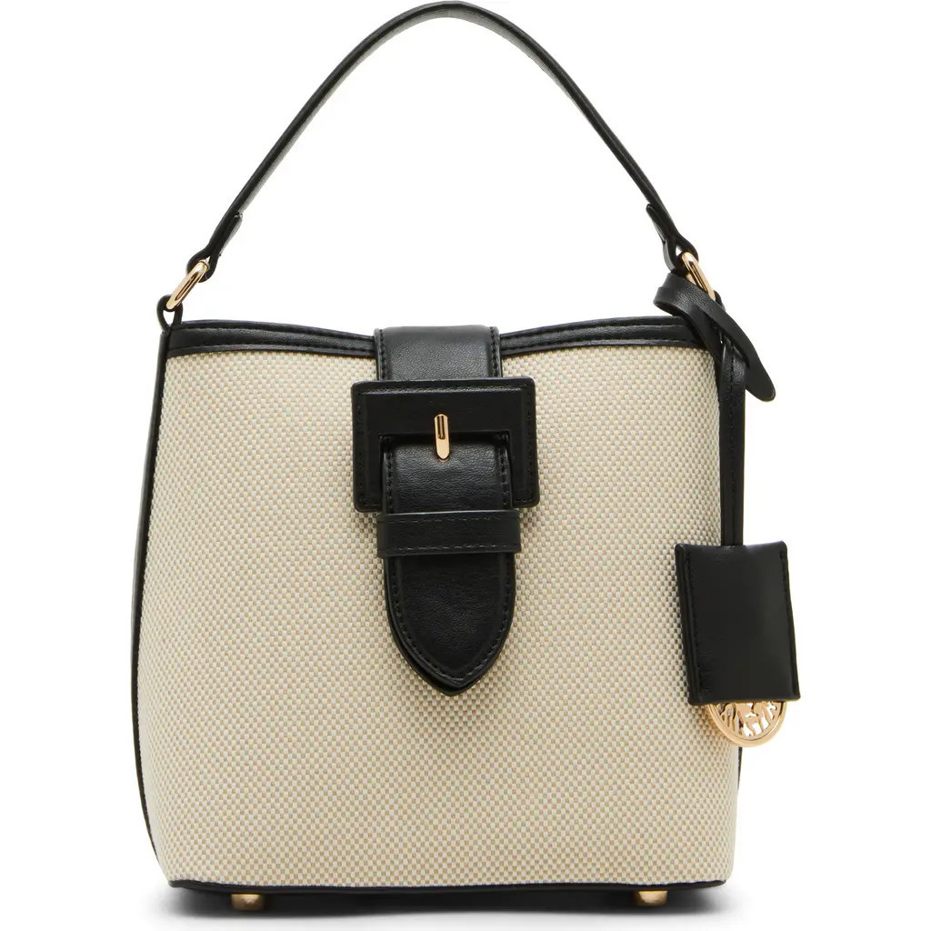 Anne Klein Small Bucket Bag in Tan-Cream/Black at Nordstrom Rack | Nordstrom Rack