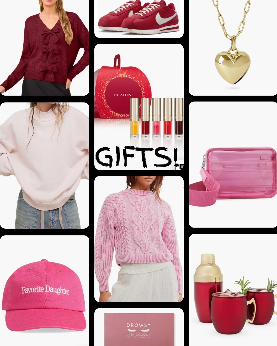 Gift Guide, Gifts for her under $100! 
Nordstrom gifts
Beauty gift sets
Favorite daughter hat
Cocktail glass set
Pink sweater 


#LTKGiftGuide #LTKFindsUnder100