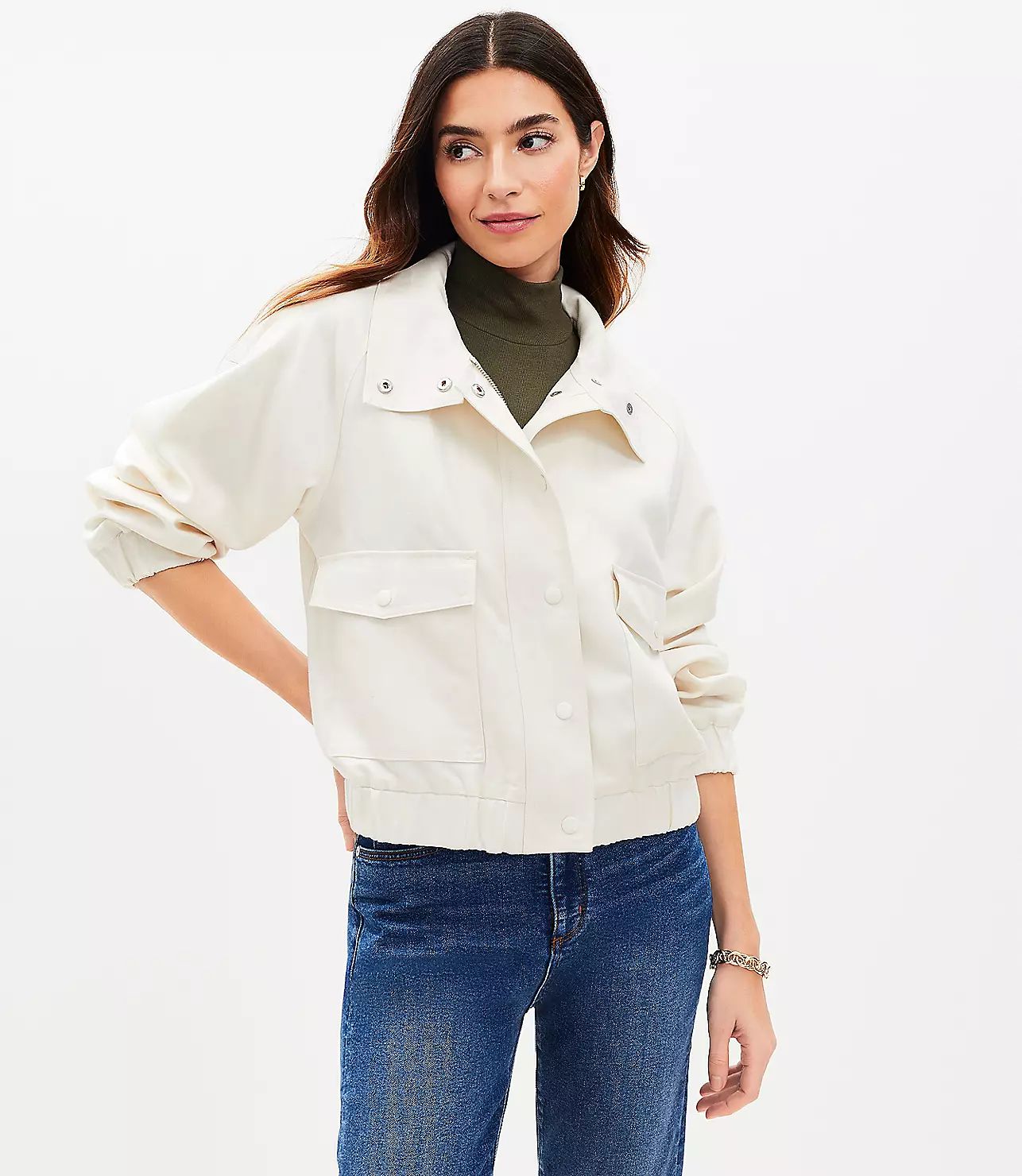 Fluid Bomber Jacket | LOFT