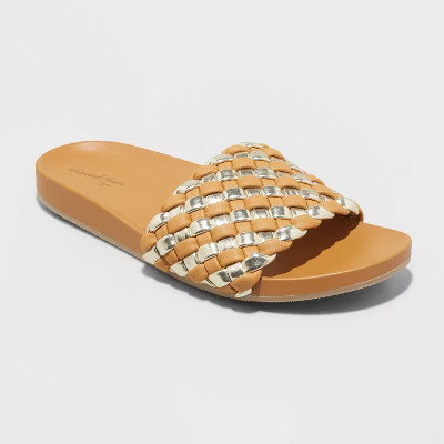 Women's Polly Woven Slide Sandals - Universal Thread™ | Target