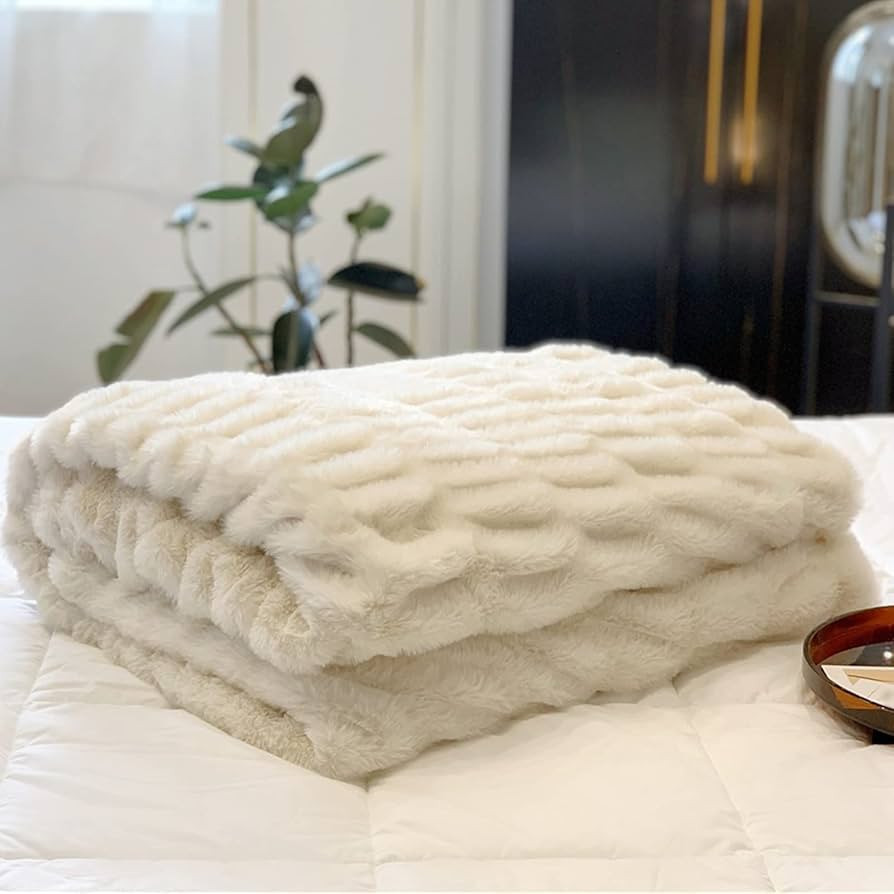 Lifup Soft Faux Fur Blanket Fluffy Cozy Lightweight Throw Blanket for Couch Sofa Bed Chair Home D... | Amazon (US)