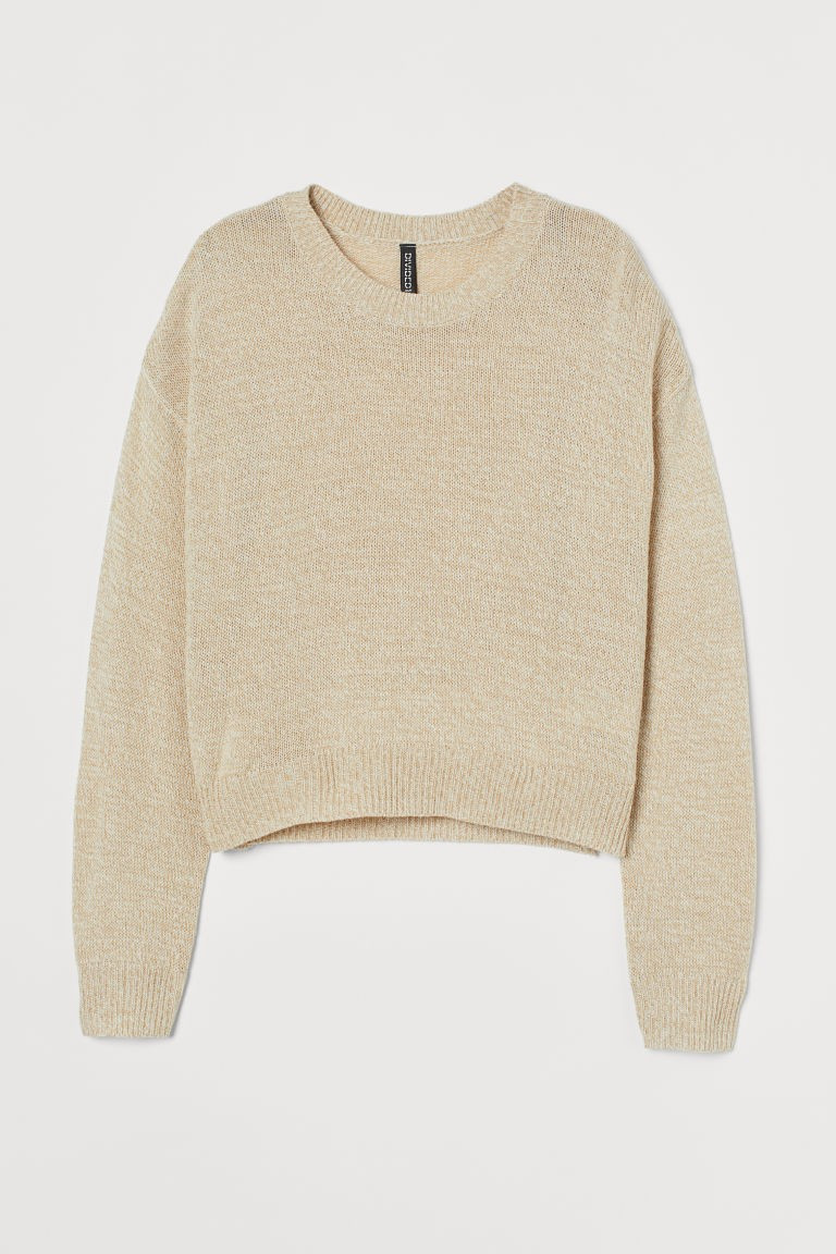 H & M - Knit Sweater - Beige | H&M (US + CA)